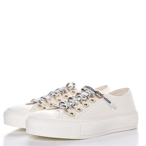 basket walk n dior|dior white canvas sneakers.